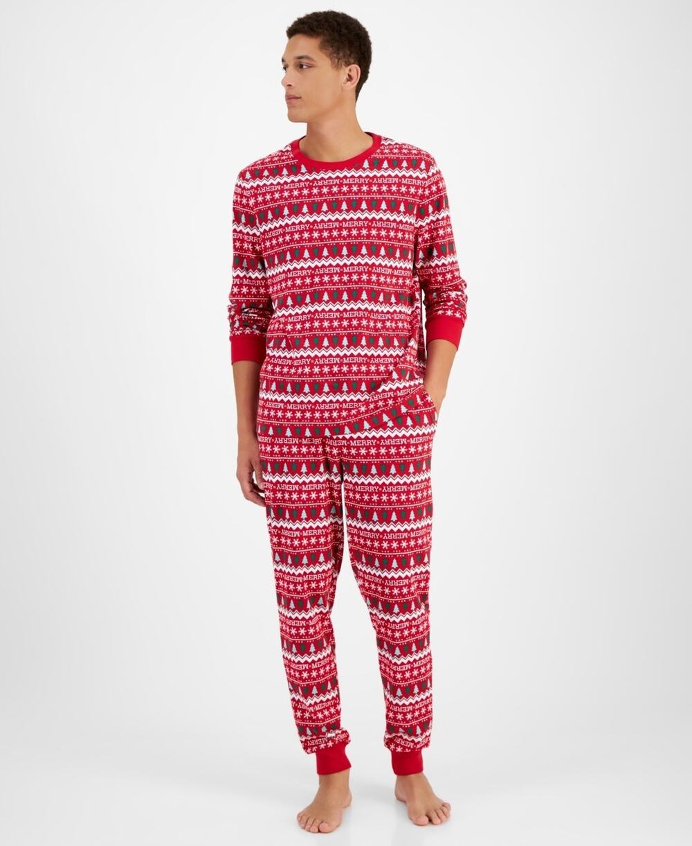 Holiday Lane Men's Mix It Cotton Matching Family Pajamas Set Multi Size L 3378